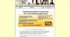 Desktop Screenshot of pmreview.floridainsurancelicense.com