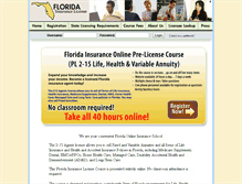 Tablet Screenshot of aifa.floridainsurancelicense.com