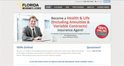 Desktop Screenshot of floridainsurancelicense.com