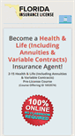Mobile Screenshot of floridainsurancelicense.com